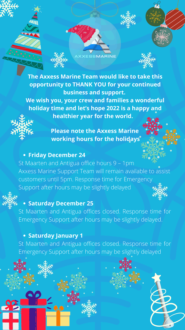 Happy Holidays from the Axxess Marine team!